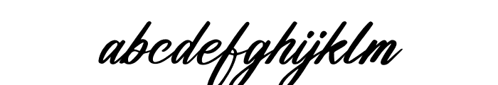 Anthony Hunter Italic Font LOWERCASE