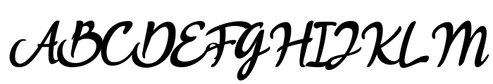 Anthurium Italic Font UPPERCASE