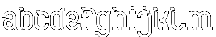 Anti Gravity-Hollow Font LOWERCASE