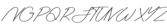 Antica Signature Font UPPERCASE