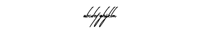 Antica Signature Font LOWERCASE