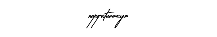 Antica Signature Font LOWERCASE