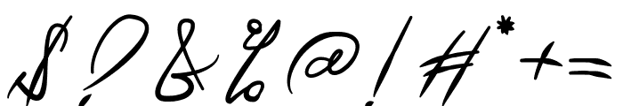 Antigna Signature Font OTHER CHARS