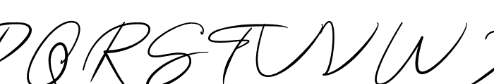 Antigna Signature Font UPPERCASE