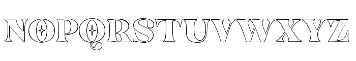 Antigua-Outline Font UPPERCASE