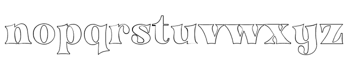 Antigua-Outline Font LOWERCASE