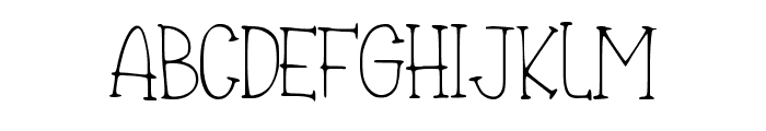 Antique Handwriting Regular Font UPPERCASE