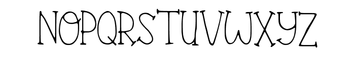 Antique Handwriting Regular Font UPPERCASE