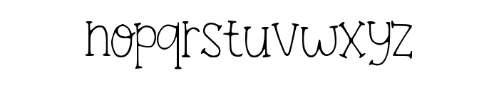 Antique Handwriting Regular Font LOWERCASE