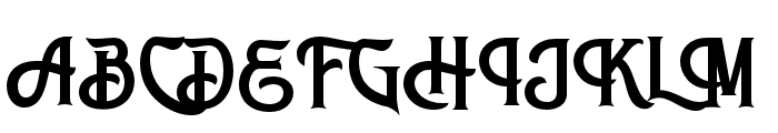 Antique Hard Regular Font UPPERCASE