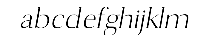 Antique Light Italic Font LOWERCASE