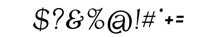 AntobeOblique Font OTHER CHARS