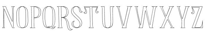 Antoine Line Font LOWERCASE