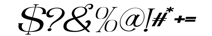 Antonia Light Italic Font OTHER CHARS