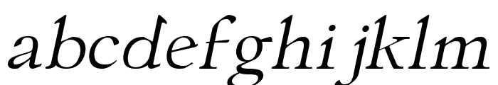 Antonie Italic Font LOWERCASE