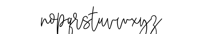 Antouk Signature Font LOWERCASE