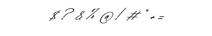 Antthony Hatfield Italic Font OTHER CHARS