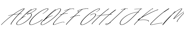 Antthony Hatfield Italic Font UPPERCASE