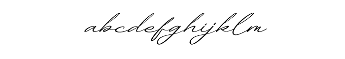 Antthony Hatfield Italic Font LOWERCASE