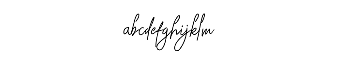 Anttilla Signature Font LOWERCASE