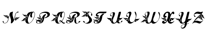 Antusias Font UPPERCASE