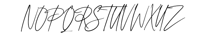 Anxiety Signature Font UPPERCASE