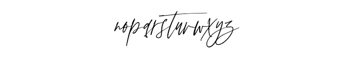 Anxiety Signature Font LOWERCASE