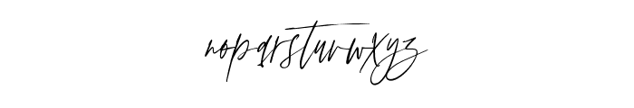 AnxietySignature Font LOWERCASE