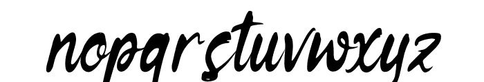 Anyboster Kladigta Italic Font LOWERCASE