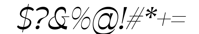 Apagah Reverse Italic Font OTHER CHARS