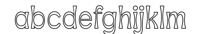 Apagah Reverse Outline Font LOWERCASE
