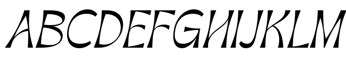ApagahReverse-Italic Font UPPERCASE