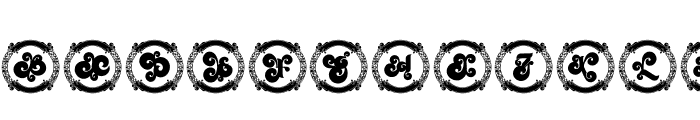 Aphrodite Monogram Font LOWERCASE