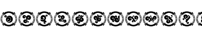 Aphrodite Monogram Font LOWERCASE