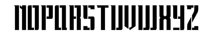 Apocalypse Stencil Font LOWERCASE