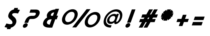 Apocalypto Bold Italic Font OTHER CHARS