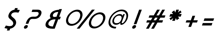 Apocalypto Medium Italic Font OTHER CHARS