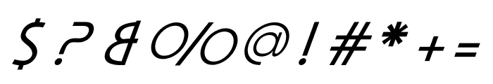 Apocalypto Regular Italic Font OTHER CHARS