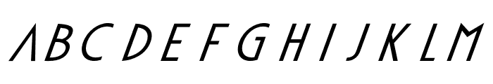 Apocalypto Regular Italic Font UPPERCASE