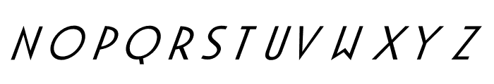 Apocalypto Regular Italic Font UPPERCASE