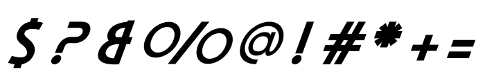 Apocalypto SemiBold Italic Font OTHER CHARS