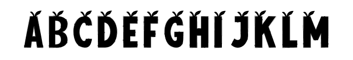 Apple Alphabet Font UPPERCASE