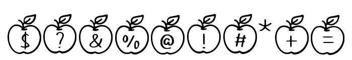 Apple Fruit Regular Font OTHER CHARS