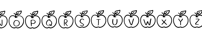 Apple Fruit Regular Font UPPERCASE
