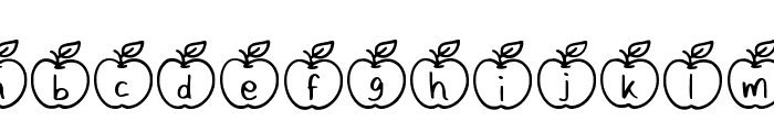 Apple Fruit Regular Font LOWERCASE