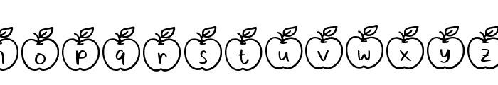 Apple Fruit Regular Font LOWERCASE