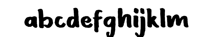 ApreliaBrush Font LOWERCASE