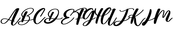 April Signature Font UPPERCASE