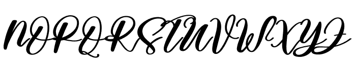 April Signature Font UPPERCASE