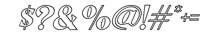 AprilMondeOutline-Italic Font OTHER CHARS